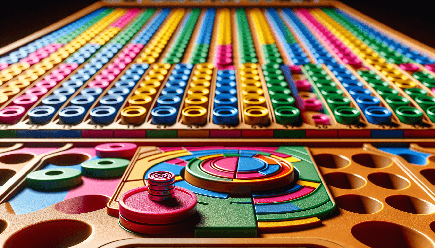 Plinko chip closeup